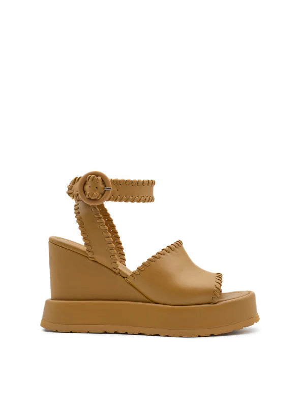 Paloma Barcelo Manun Nappa Ochre Sandals