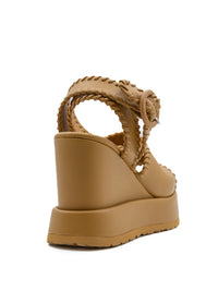 Paloma Barcelo Manun Nappa Ochre Sandals