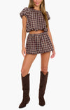 Show Me Your Mumu Highland Crop Top & Bubble Skort Set