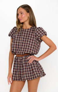 Show Me Your Mumu Highland Crop Top & Bubble Skort Set