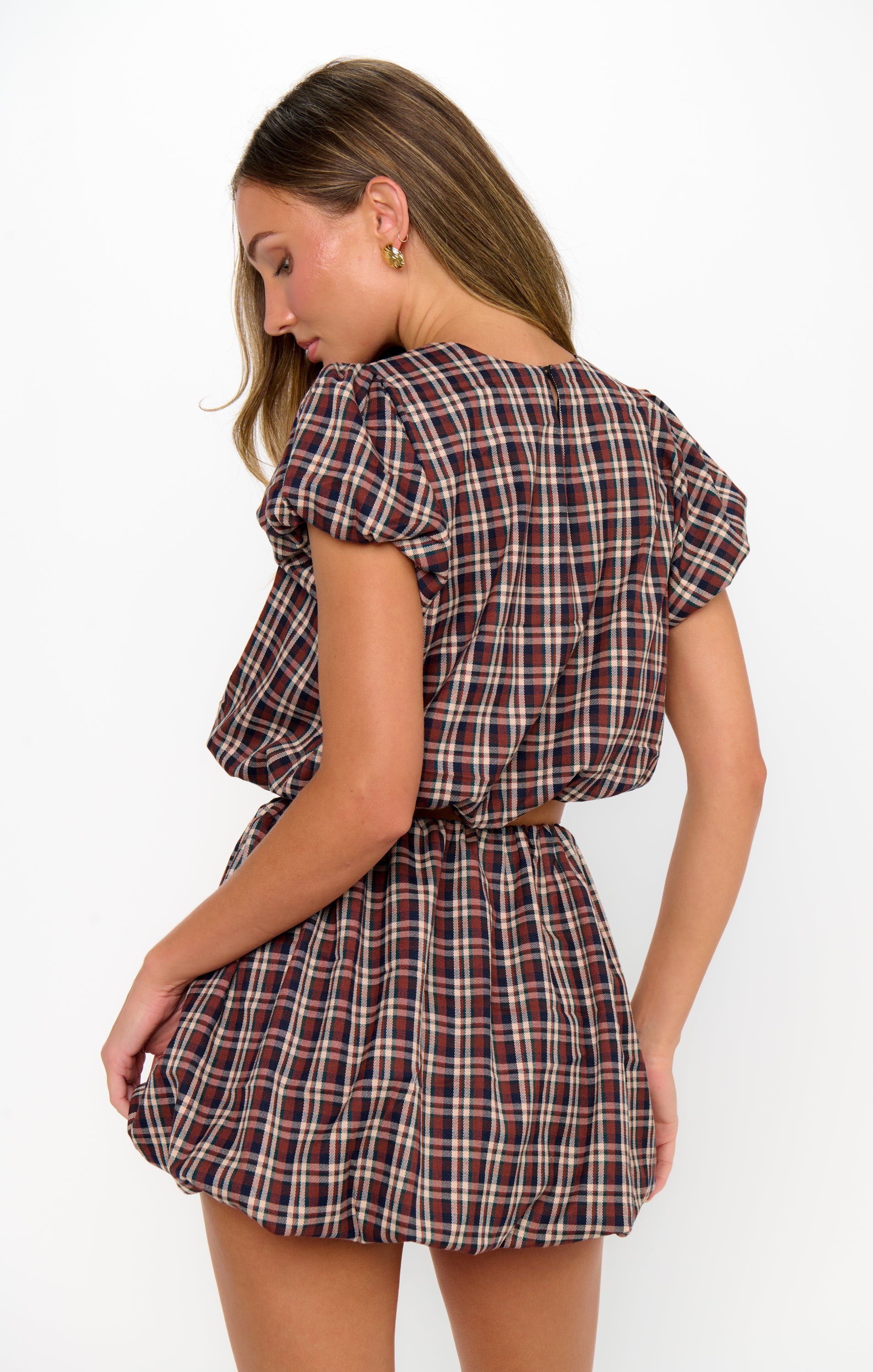 Show Me Your Mumu Highland Crop Top & Bubble Skort Set