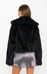 Show Me Your Mumu Salt Lake City Cropped Fur Jacket