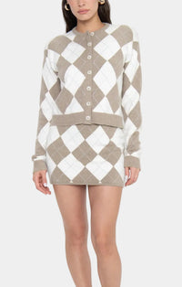 Show Me Your Mumu Throw On Cardigan & Cher Mini Skort Set