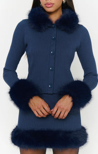 Show Me Your Mumu Chateau Cardigan & Fran Mini Skirt Set