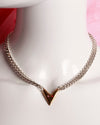 Ermine NY Big Heart Eyes Necklace