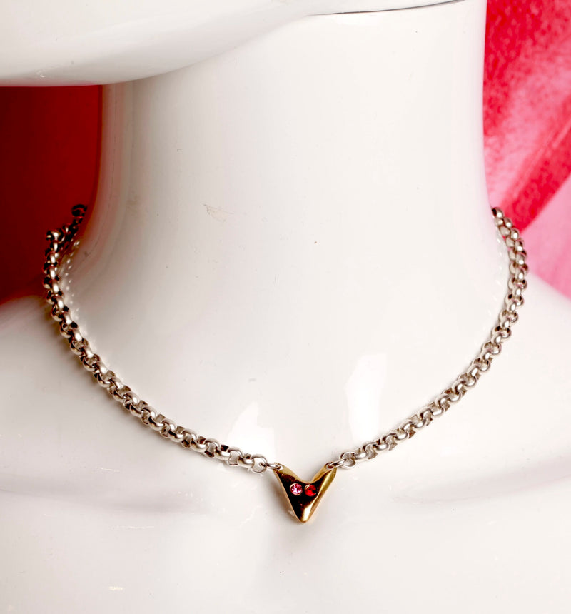 Ermine NY Mini Heart Eyes Necklace