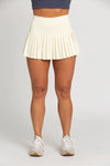Gold Hinge Pleated Tennis Skirt