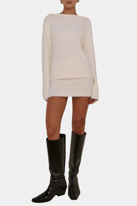 Runaway The Label Mikayla Knit Top & Mini Skirt Set