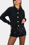 Show Me Your Mumu Maggie Cardigan in Black Knit