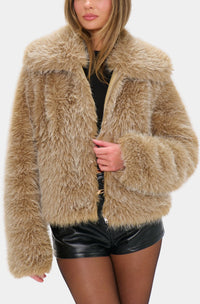 Show Me Your Mumu Park City Faux Fur Jacket
