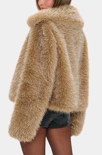Show Me Your Mumu Park City Faux Fur Jacket