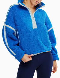 FP Movement Mountain High Half-Zip Fleece in Powerline Spring