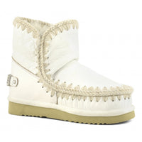 MOU Eskimo 18 Rhinestones Logo Boots in Waxi White