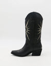 Stivali NY Moonrise Western Cowboy Boots in Black