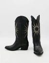 Stivali NY Moonrise Western Cowboy Boots in Black