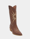 Stivali NY Moonrise Western Cowboy Boots in Brown Leather