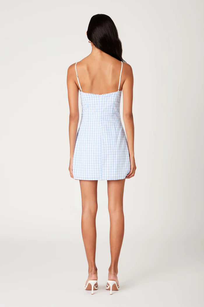 NIA Serrano Mini Dress in Chambray