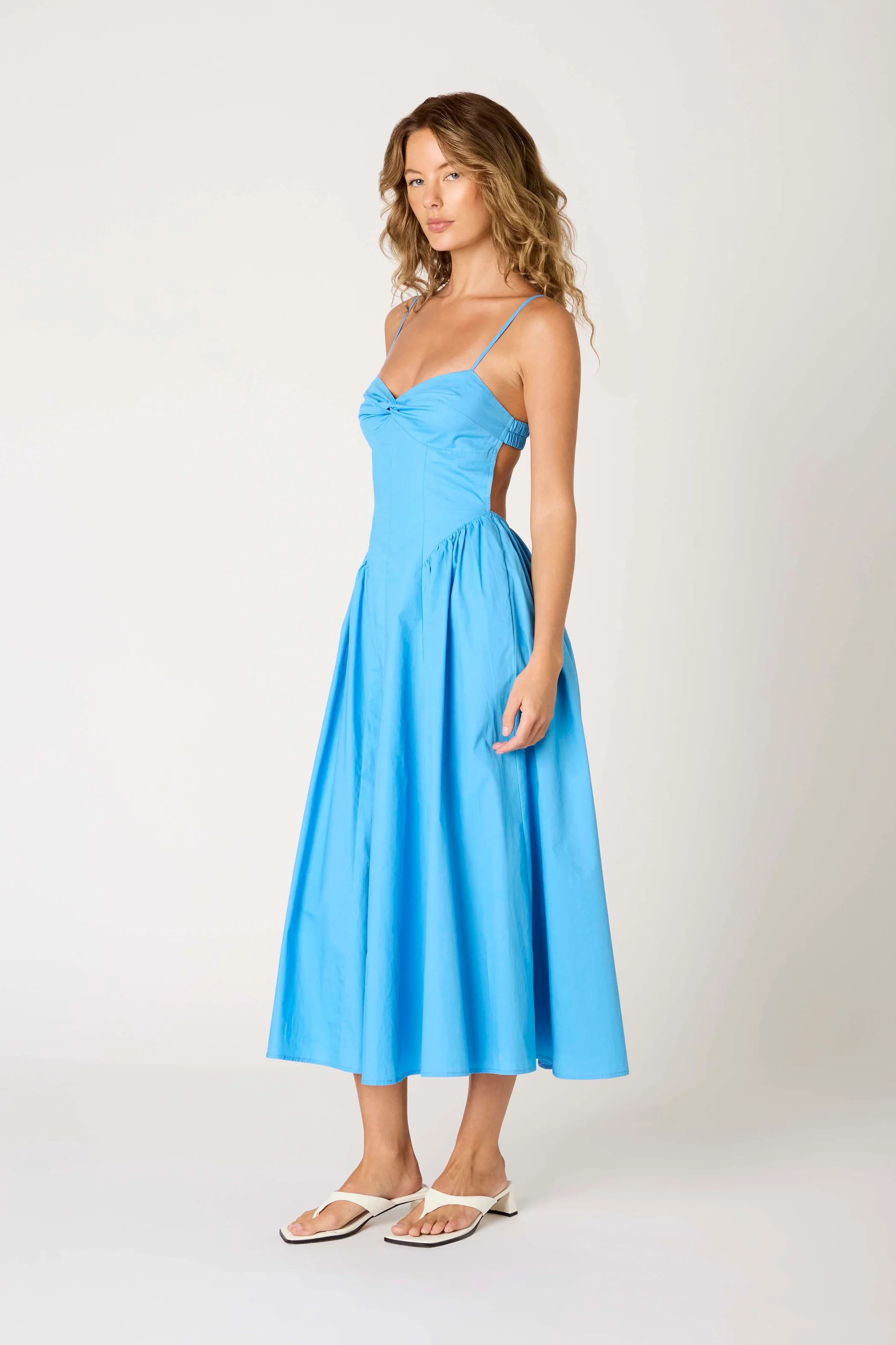 NIA Destene Dress in Capri Blue
