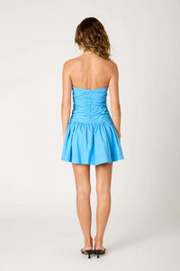 NIA Currant Dress in Capri Blue