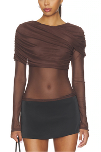 NIA Everleigh Top in Brown