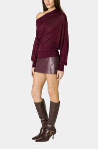 NIA Ariel Skort in Oxblood