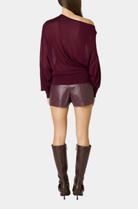 NIA Ariel Skort in Oxblood