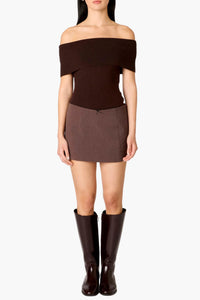 NIA Annemarie Sweater in Espresso