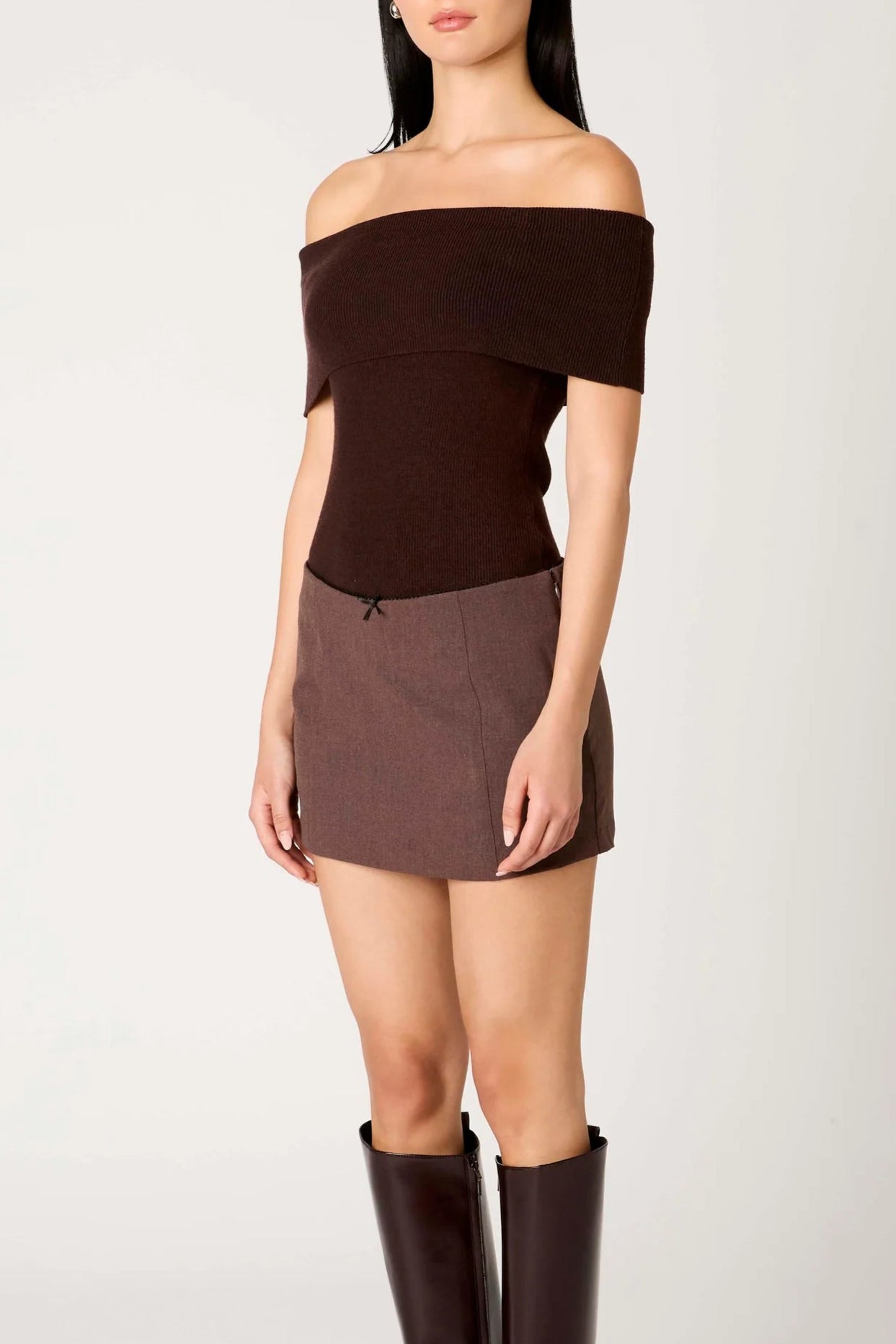 NIA Annemarie Sweater in Espresso