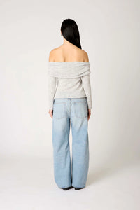 NIA Zinnia Sweater in Heather Grey