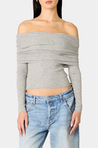 NIA Islay Sweater in Heather Grey