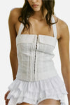 NIA Warren Eyelet Corset Top