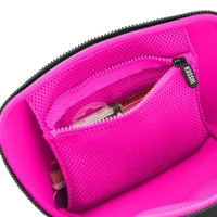 KUSSHI Neoprene Makeup Bag in Black/Pink