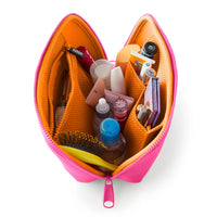 KUSSHI Neoprene Makeup Bag in French Pink/Sherbert