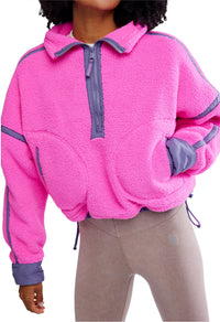 FP Movement Mountain High Half-Zip Fleece in Fuchsia Flirt