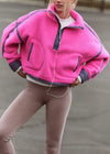 FP Movement Mountain High Half-Zip Fleece in Fuchsia Flirt