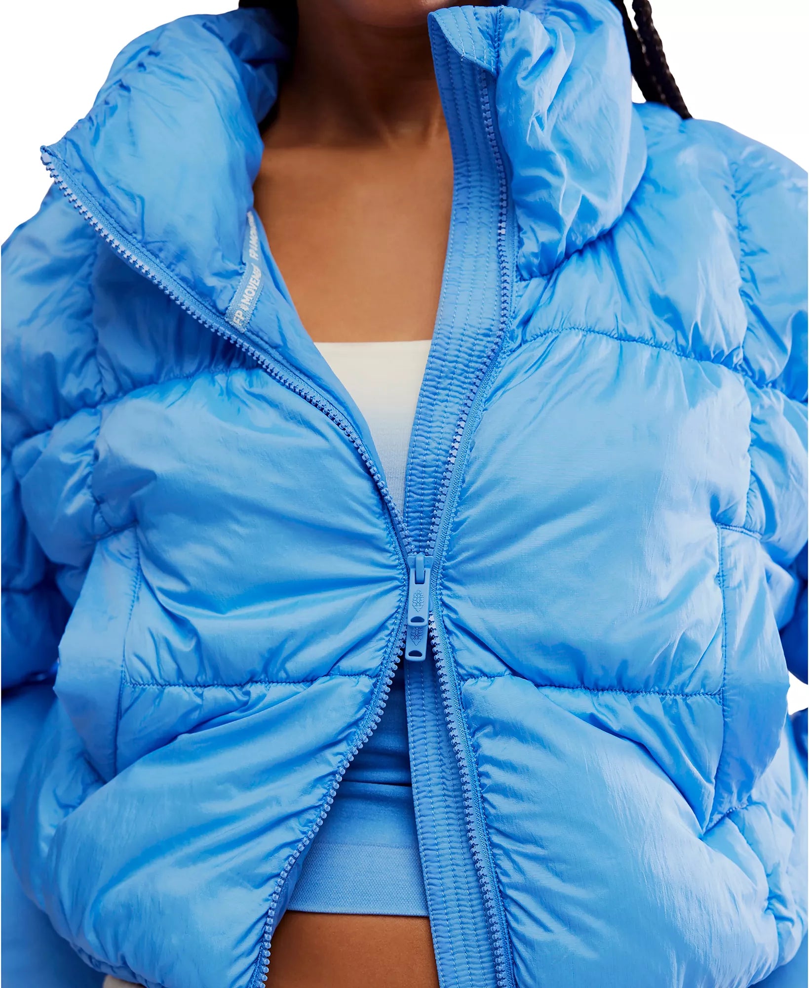 FP Movement In A Bubble Puffer Jacket in Riviera Blue