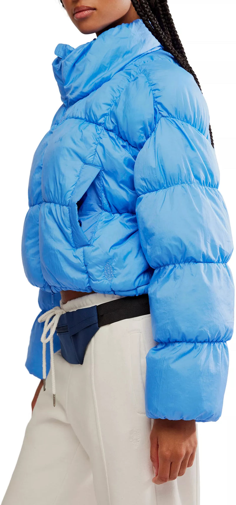 FP Movement In A Bubble Puffer Jacket in Riviera Blue