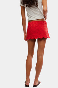 Free People Eyes On You Skort in High Risk Red
