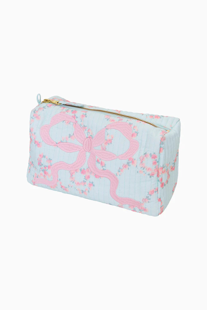 Love Shack Fancy Octavia Pouch in Spruce Mint
