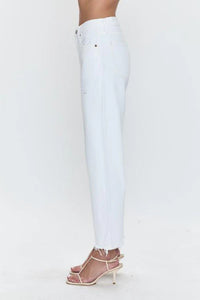 Pistola Lexi Mid Rise Bowed Straight Jeans
