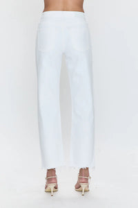Pistola Lexi Mid Rise Bowed Straight Jeans