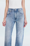 Pistola Lexi Mid Rise Bowed Straight Jeans in Bowie