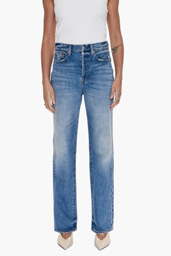Pistola Cassie Super High Rise Straight Jeans in Serpentine Vintage