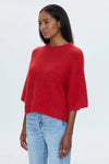 Pistola Micah Short Sleeve Sweater in Ruby