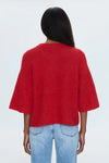 Pistola Micah Short Sleeve Sweater in Ruby