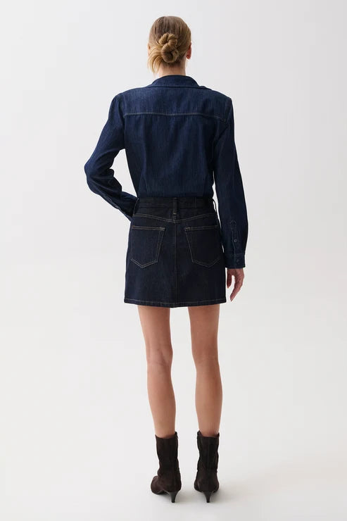 Pistola Pixie Mix Media Mini Dress