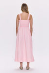 Pistola Genevieve Smocked Embroidered Midi Dress