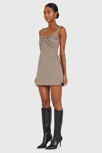 Amanda Uprichard Soho Skort Romper in Plaid