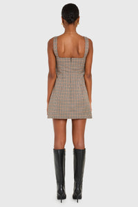 Amanda Uprichard Soho Skort Romper in Plaid