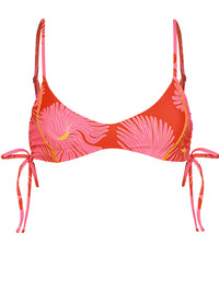 Maaji Water Blossom Portico Lace Up Bikini Top